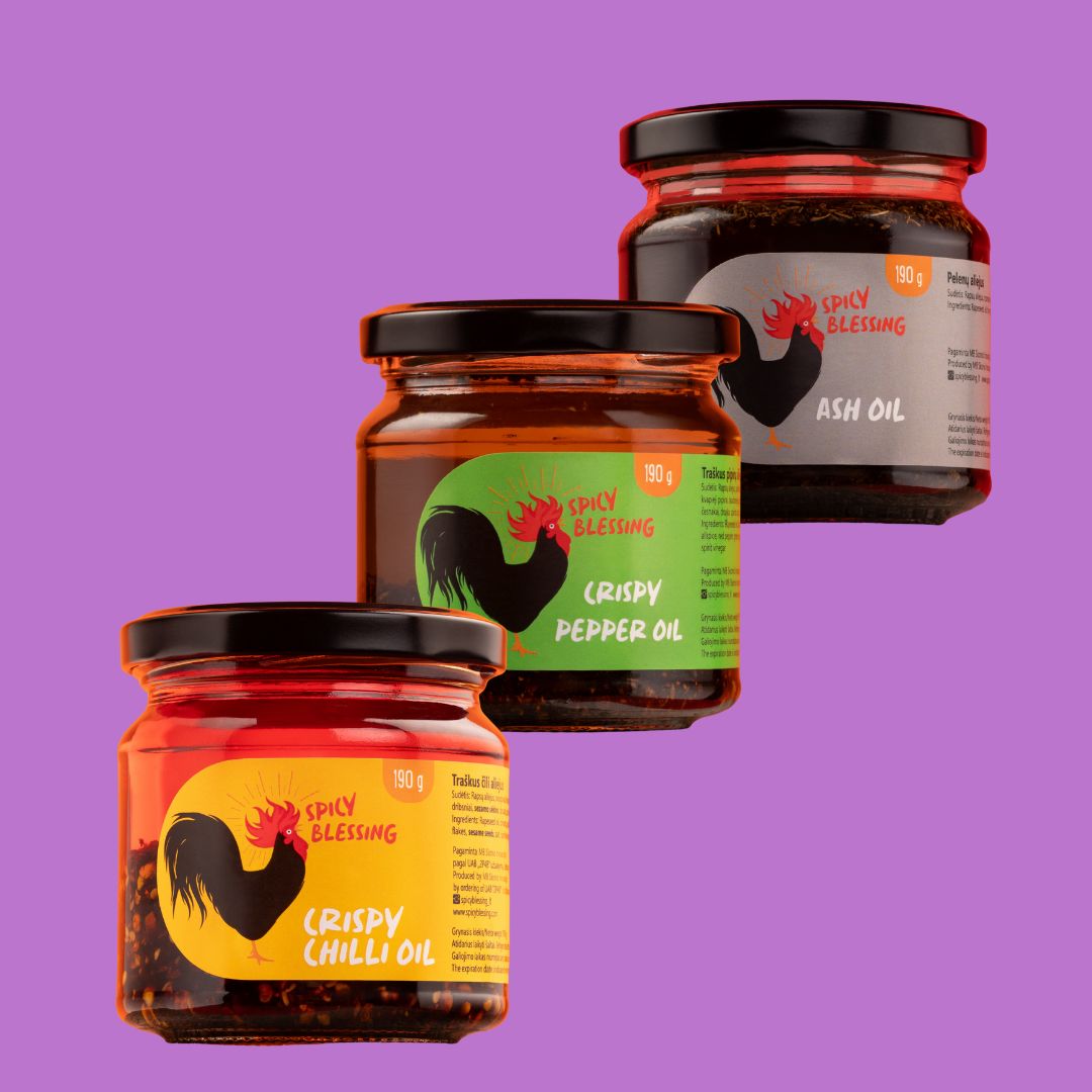 Prieskoninių aliejų rinkinys Spicy Blessing, 3 vnt.