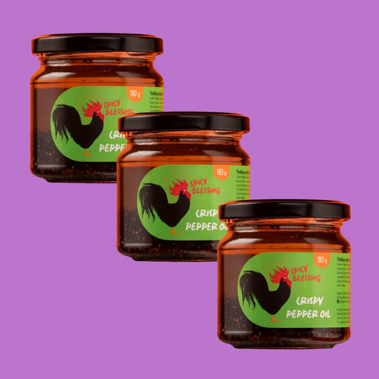 3 x Traškus pipirų aliejus Spicy Blessing