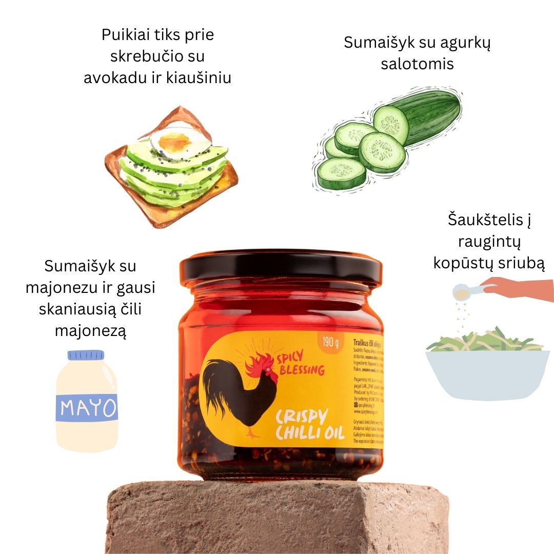Traškus čili aliejus | Spicy Blessing